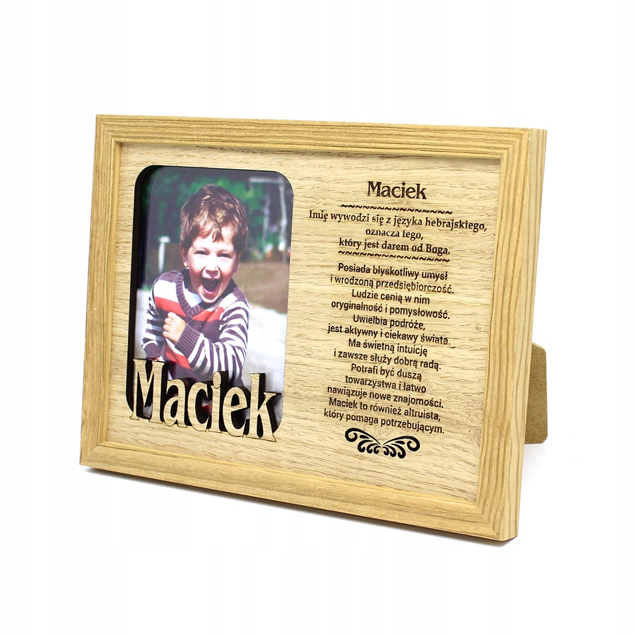 

Ramka na Zdjęcie 9x13 z Imieniem Maciek