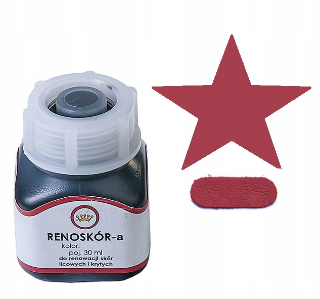 

Farba Lakier Do Skór Skóry Renoskór czerwony ciemn