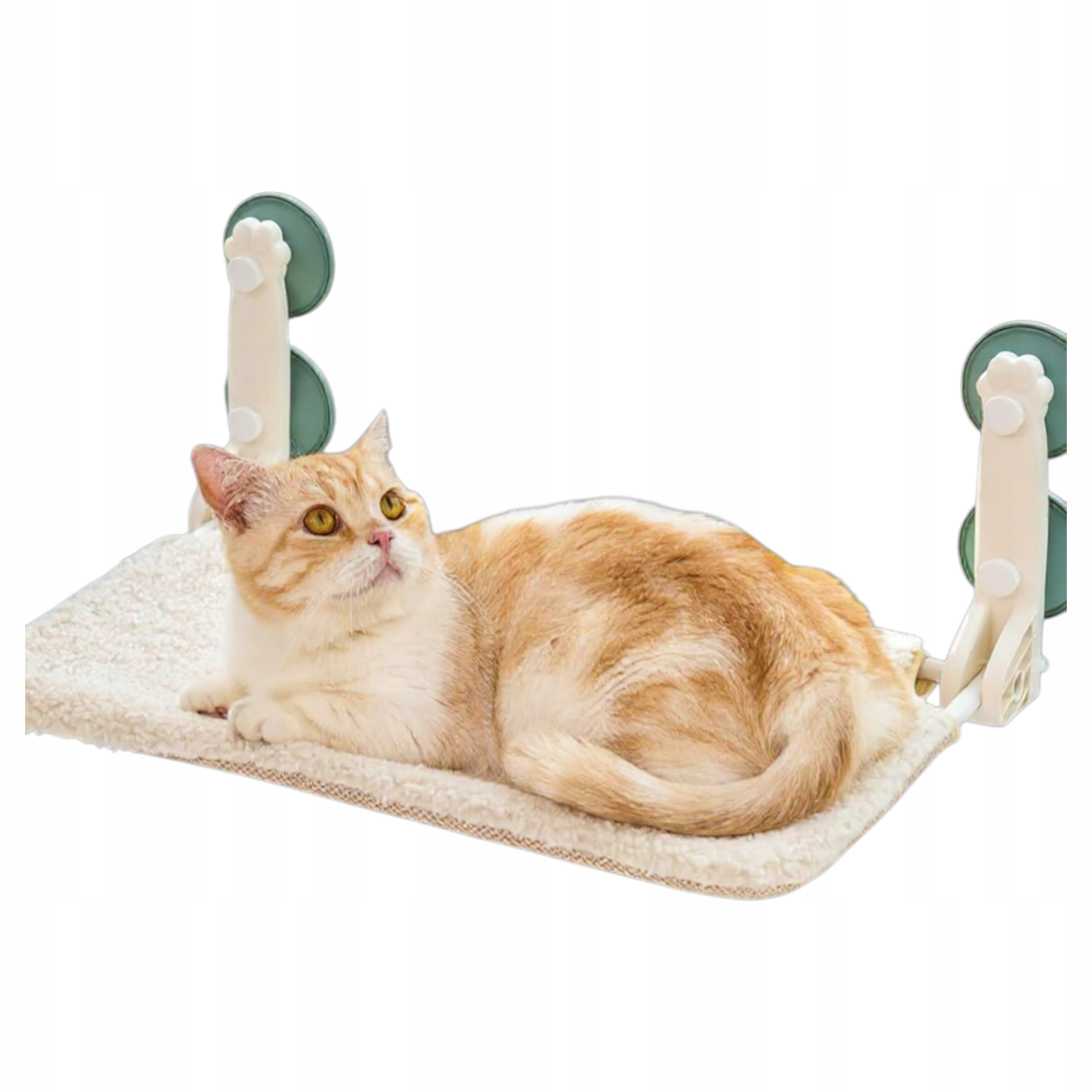 Okenní houpací síť pro kočky 50x30 cm Bílá skládací do 18 kg Silný Mewoofun