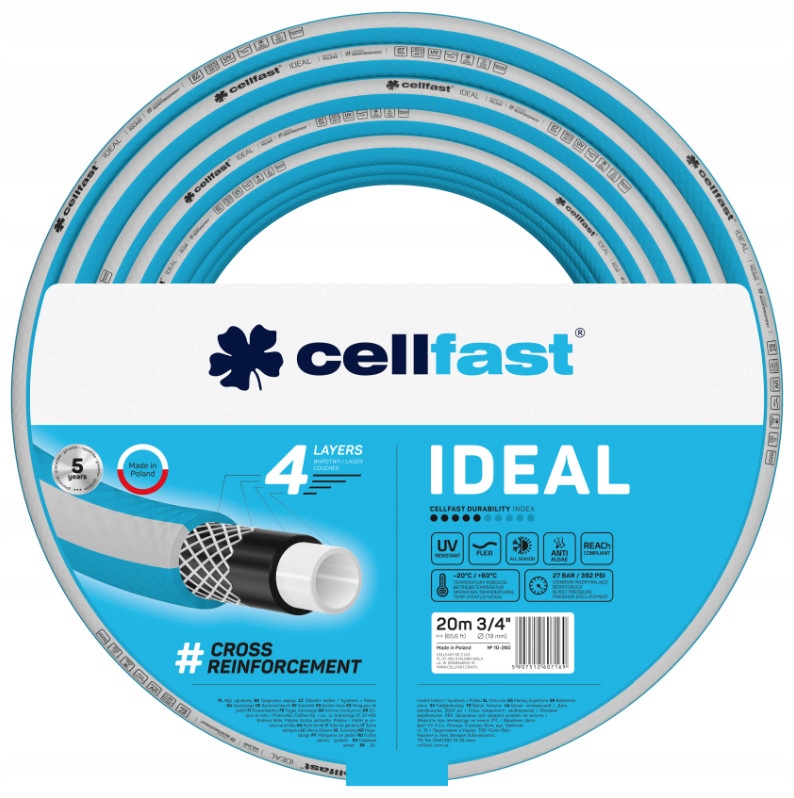 Wąż ogrodowy Cellfast Ideal 3/4" 20 m 10-260