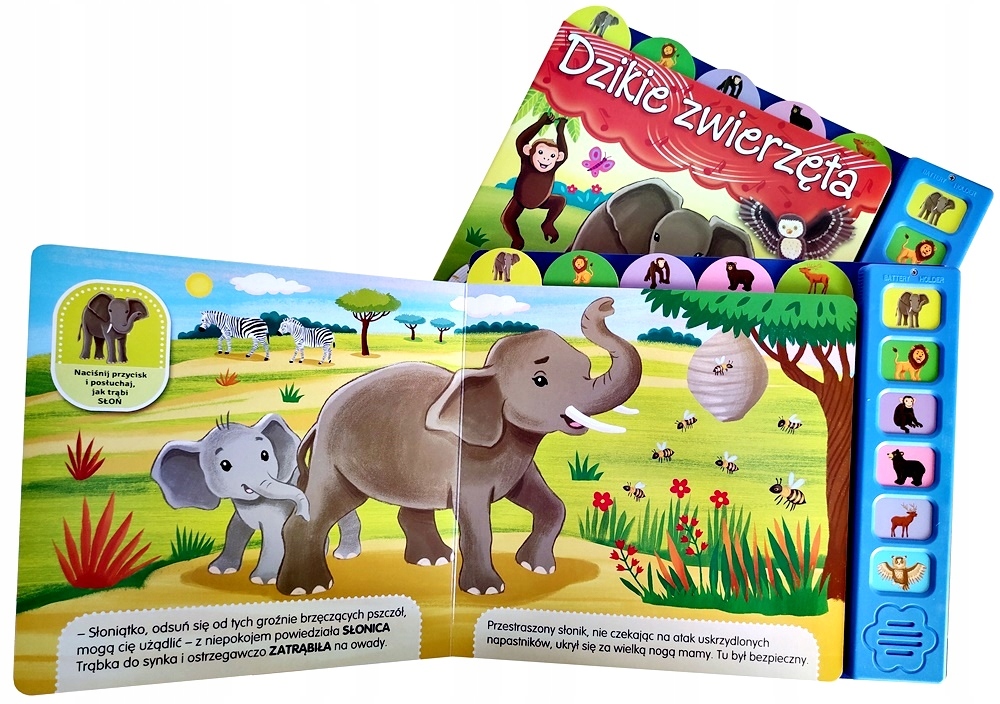 KSIĄŻKA SENSOR. ODKRYWAM DŹWIĘKI DZIKIE ZWIERZĘTA Marka inna