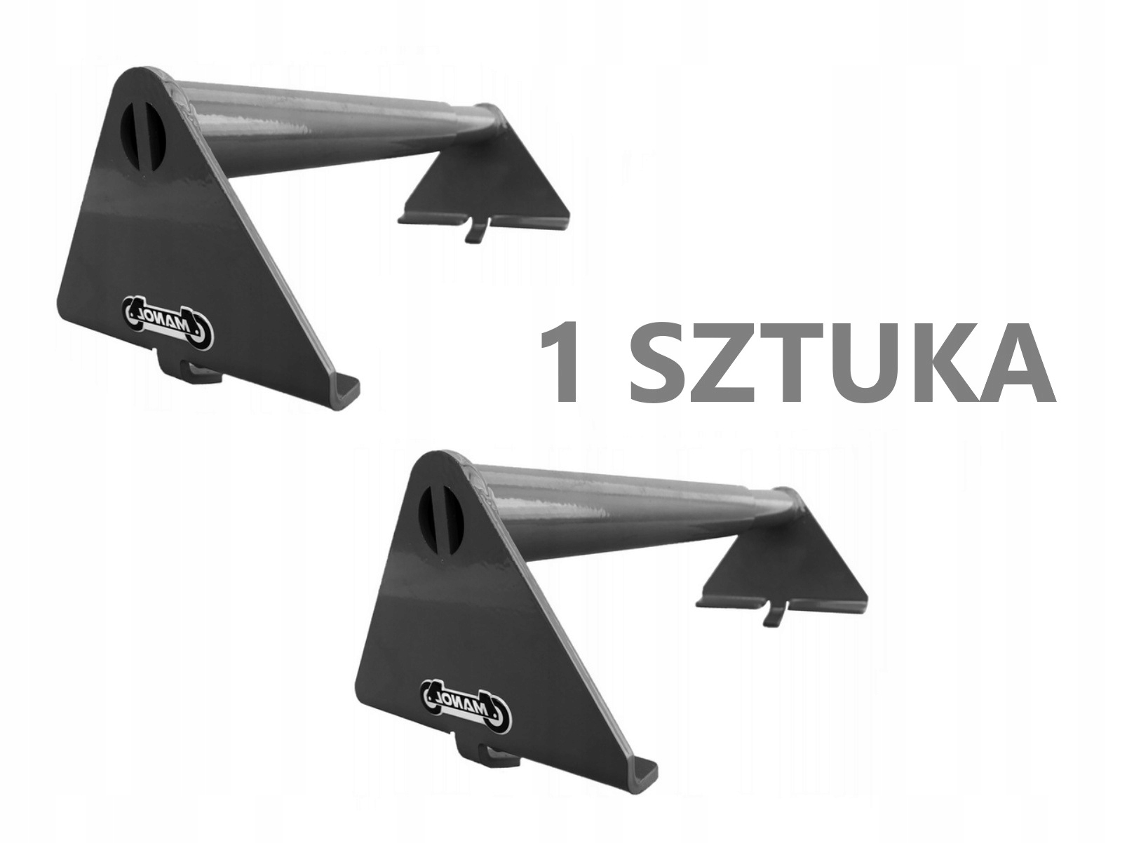 Blokování kola antracitová klinová stopka natahovací 29-46 cm nosník nájezdu