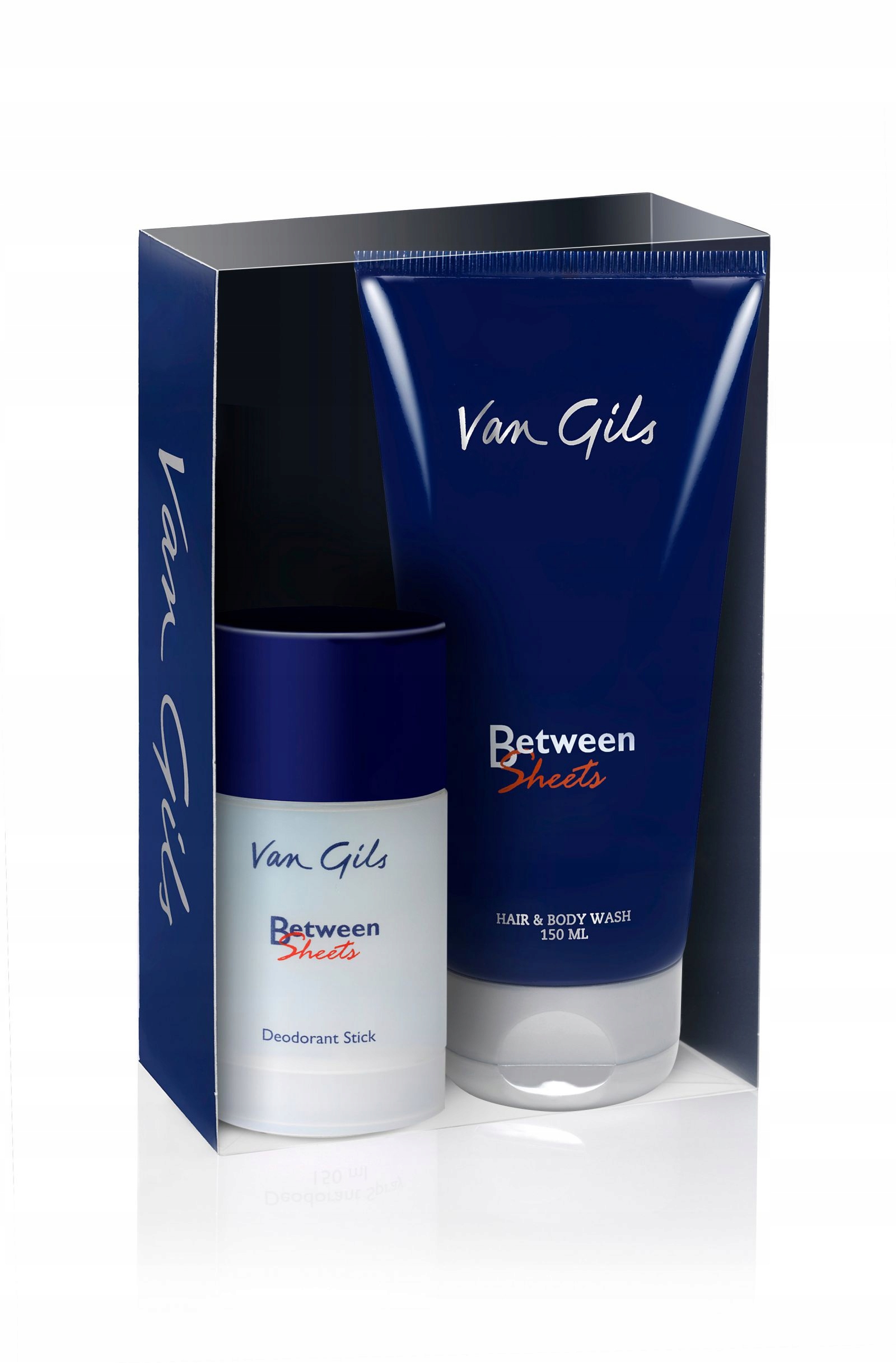 Van Gils Between Sheets Dárková Sada: Tuhý Deodorant 75 ML Sprchový Gel Na Tělo A Vlasy 150 ML Pánská