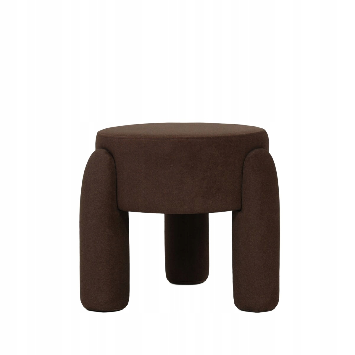 Taburet Ollera v čokoládové látce 46,5x46,5x41 cm Homla