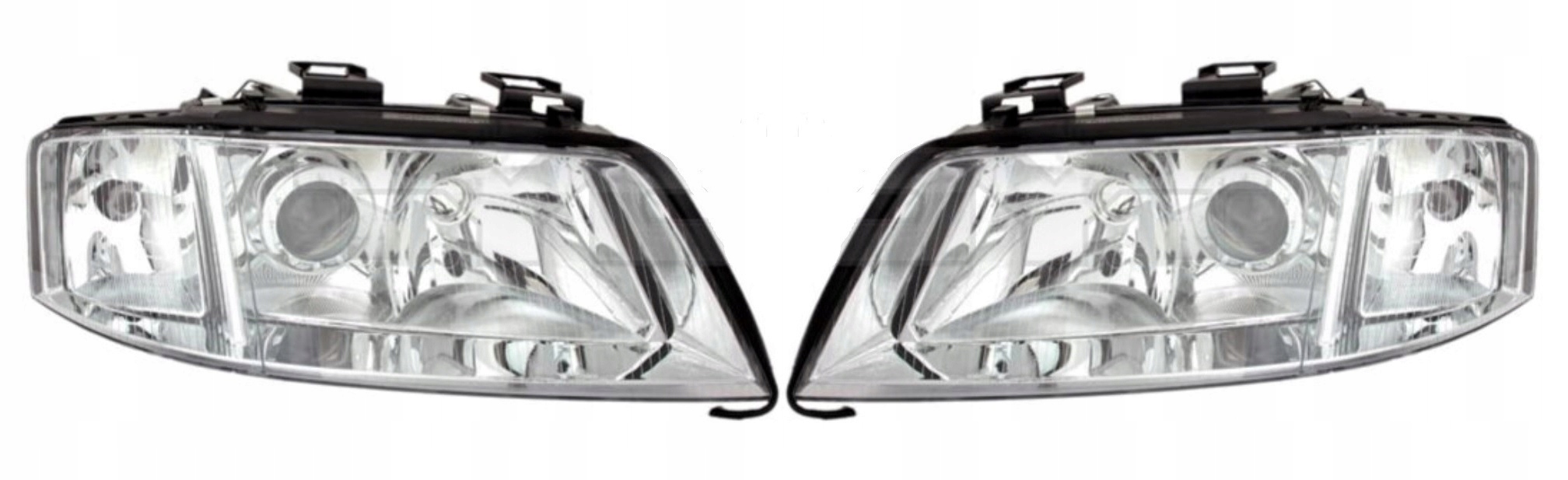 AUDI A6 C5 REFLEKTOR HALOGEN GŁÓWNY LEWY + PRAWY HOMOLOGACJA EU 1997 - 1999 Numer katalogowy części 132709-E 132710-E1