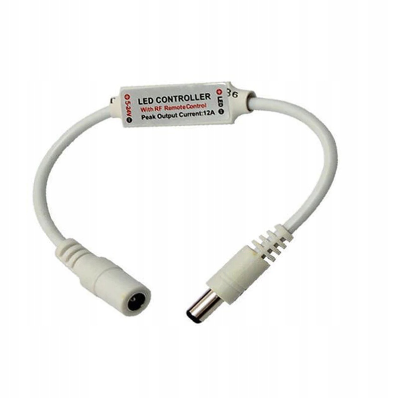 STEROWNIK ŚCIEMNIACZ PILOT TAŚM LED 12A 12V 24V DC Moc 144 W