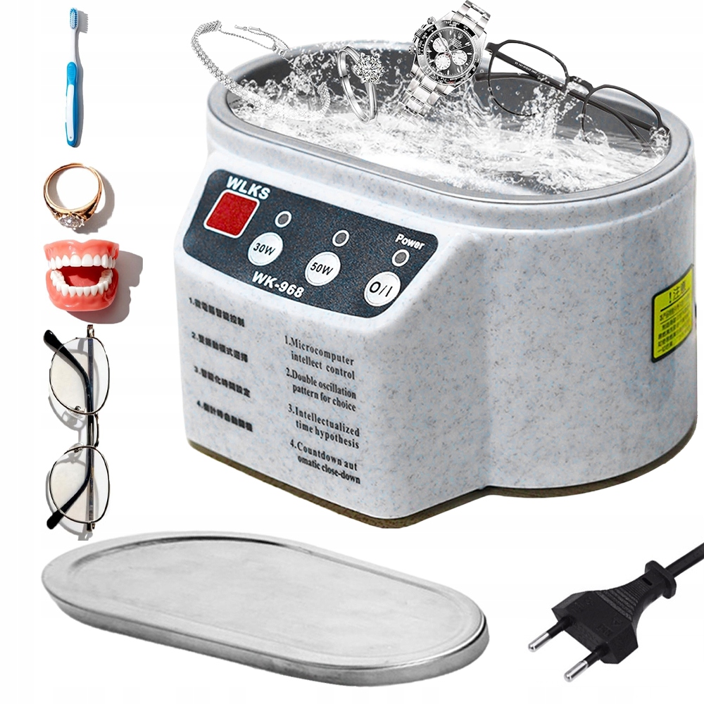 Myjka Ultradźwiękowa Soniczna 500ML Szybkie Czyszczenie 40KHZ