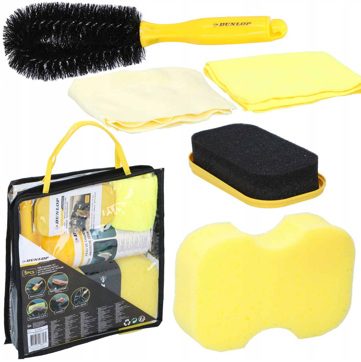 

Dunlop zestaw do czyszczenia auta samochodu 5w1