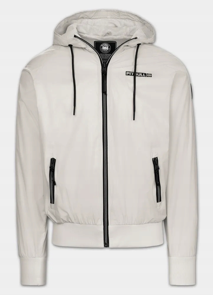 Pánská přechodová bunda s kapucí Pitbull, větruodolná, Athletic Logo II