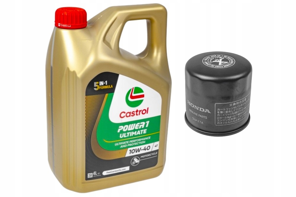 Sada, olejový filter 15410MFJD02 motorový olej Castrol Ultimate 4T 10W40
