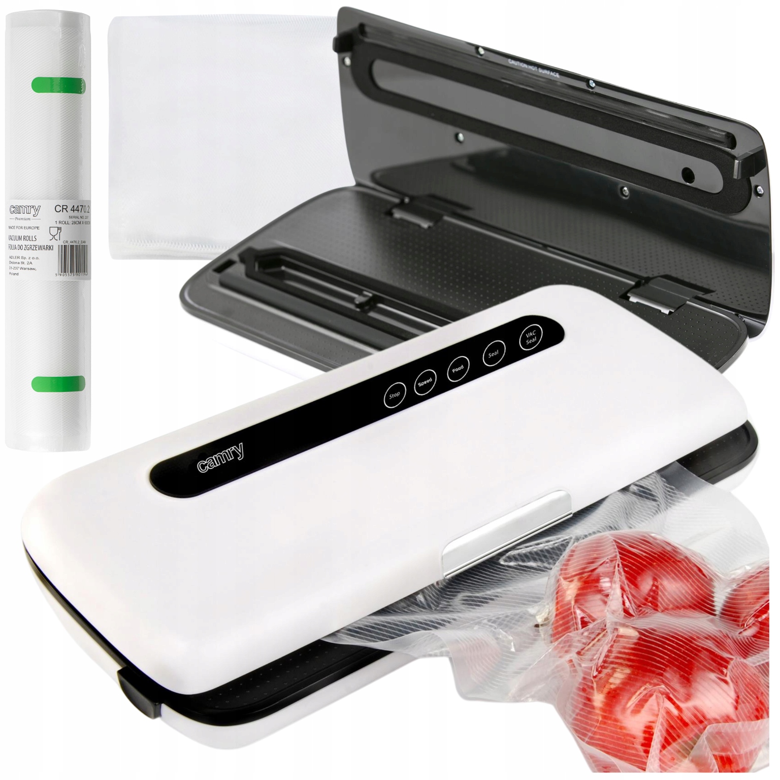 Vákuová balička Vákuovačka potraviny, odlepte 5 vrecúšok, 1 rolka fólie