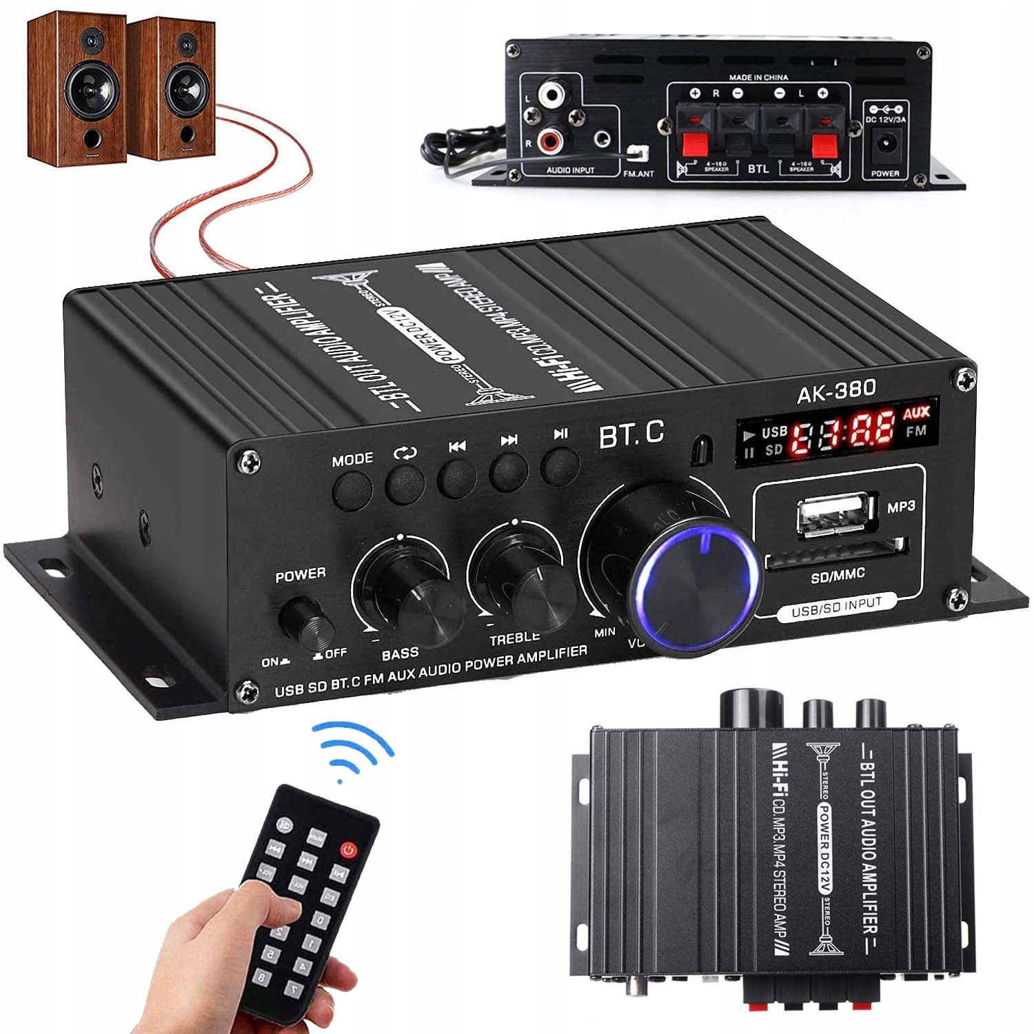 Mini Bluetooth Zesilovač Kompatibilní S Telefonem A Televizorem, Silný Bar Pro Párty