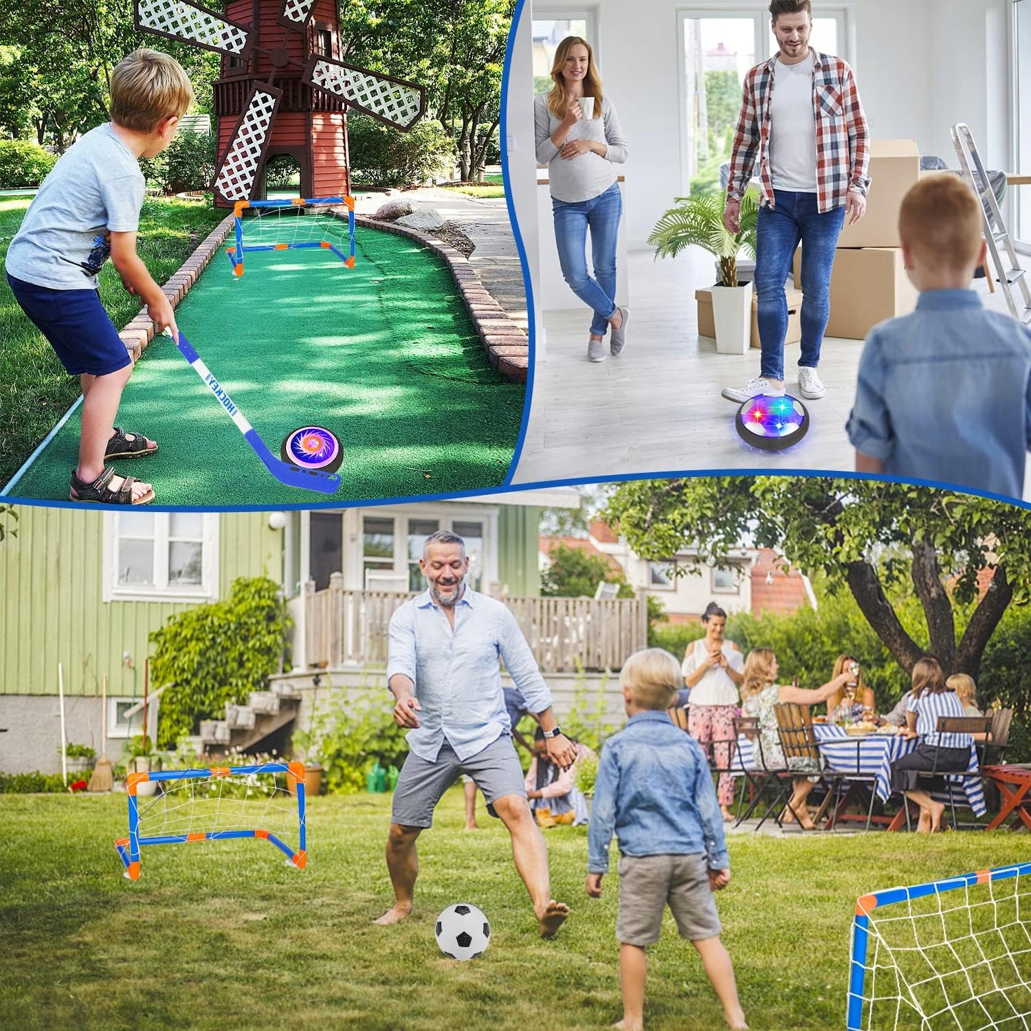 ZESTAW ZABAWEK DO HOKEJA GRA HOKEJOWA DO DZIECI PREZENTY 2 BRAMKA 3 KIJE Rodzaj zestaw do hokeja