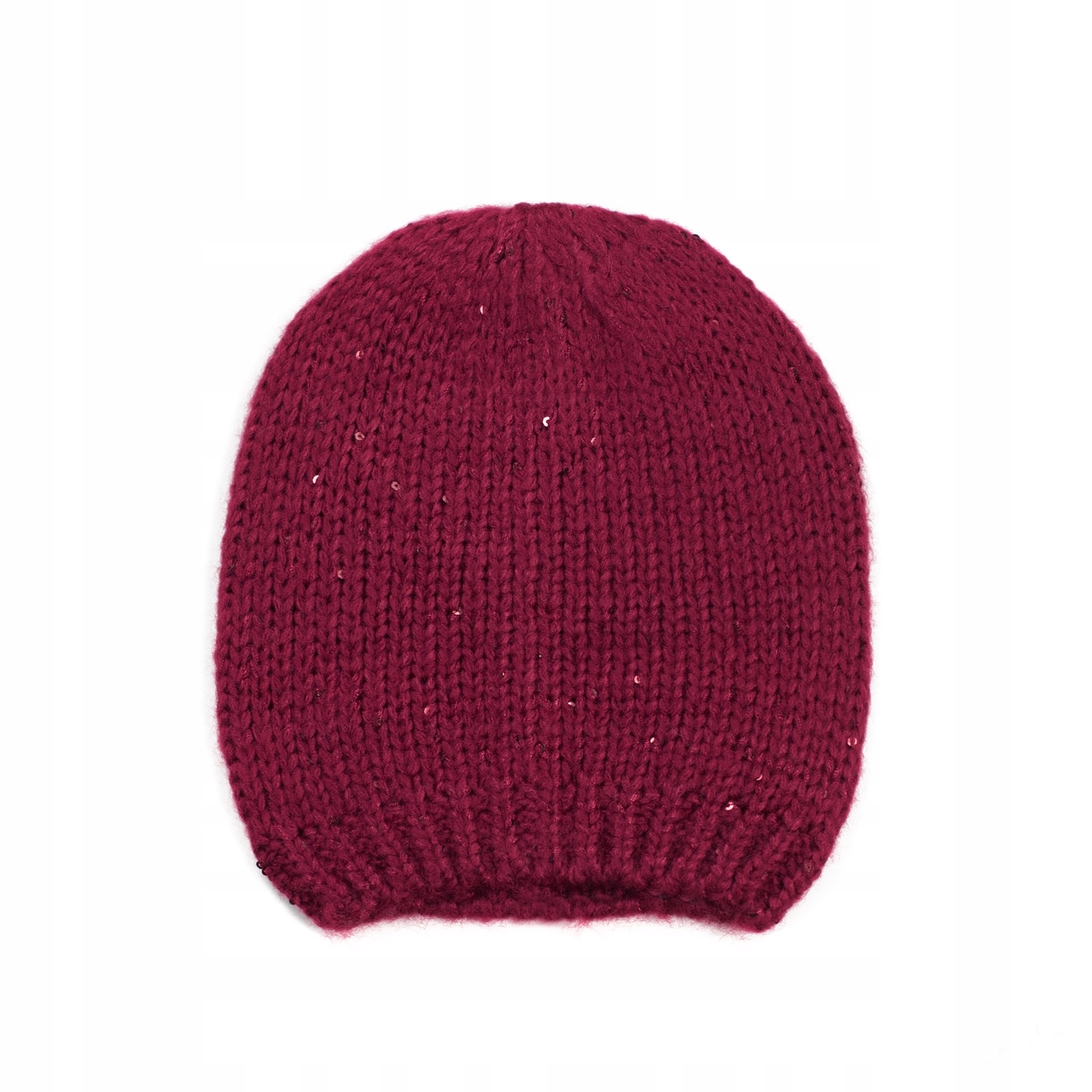 

Czapka beanie klasyczna miękka z cekinami