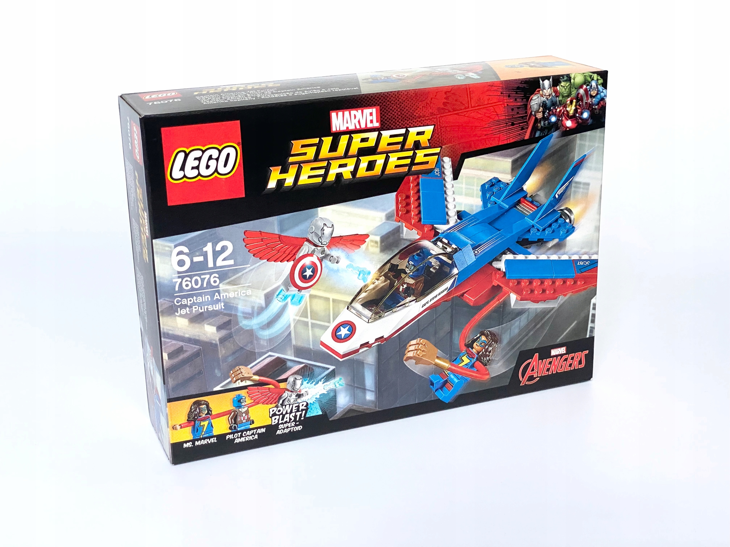 Nowe Lego 76076 Marvel Odrzutowiec Kap. Ameryki