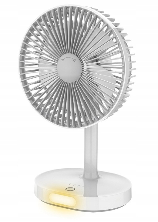 Wentylator Biurkowy Wiatrak Akumulatorowy Platinet 3000mAh duży Lampka