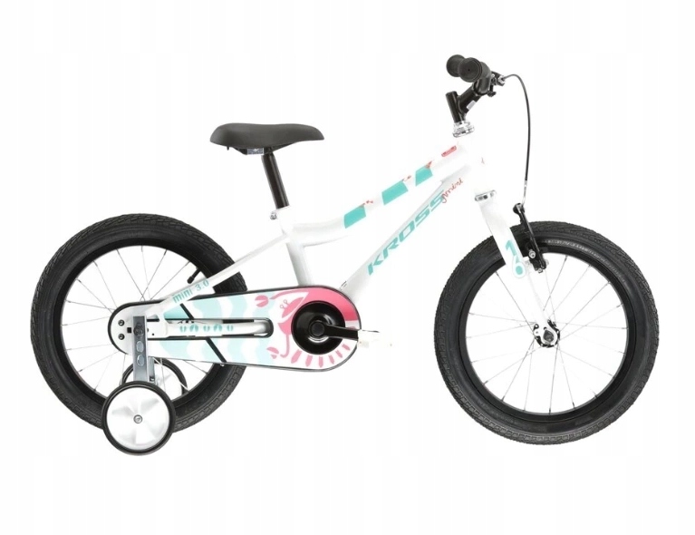 Rower dla dziecka na kole 16" Kross Mini 3.0 2024 Biały Seledynowy