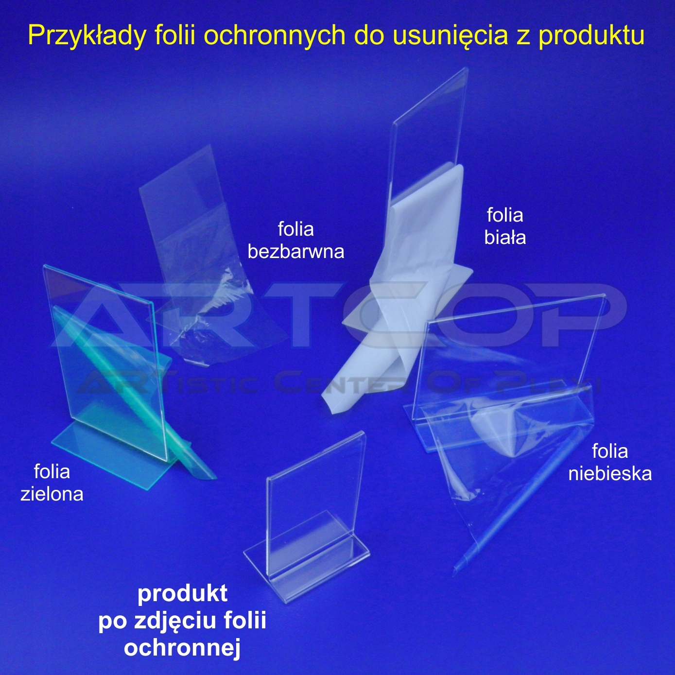 A4 Stojak typ T Ramka Koszulka Antyrama z Plexi /N Szerokość produktu 21 cm