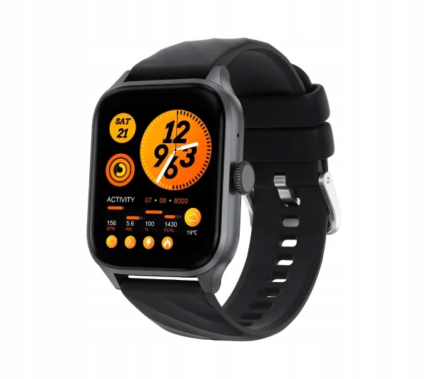 Smartwatch Weofly Active Bluetooth 5.2 1,85" IP67 260mAh Czarny