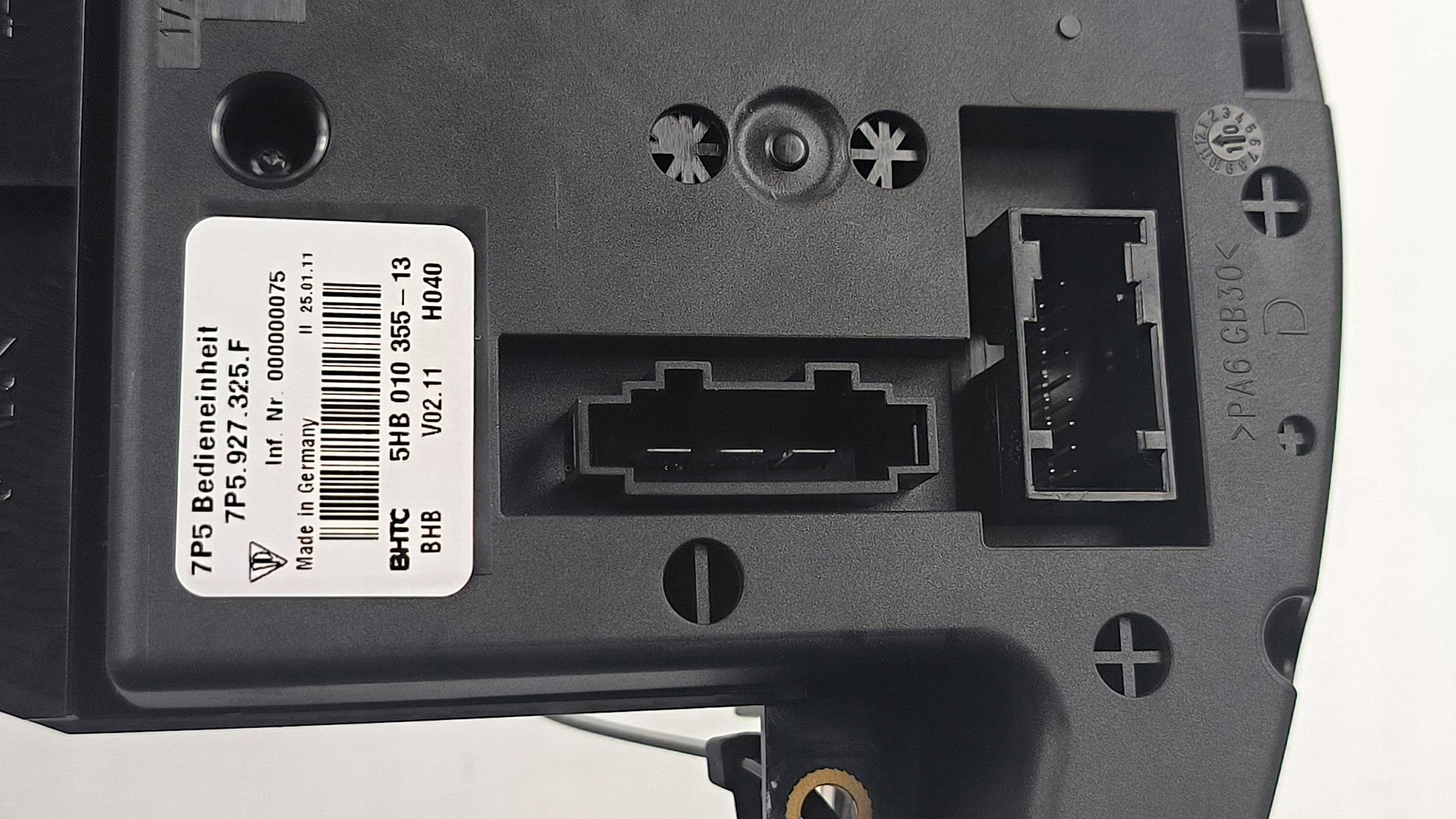 PANEL GRZANIA Sitze 7P5927325F PORSCHE CAYENNE II 7P5 92A