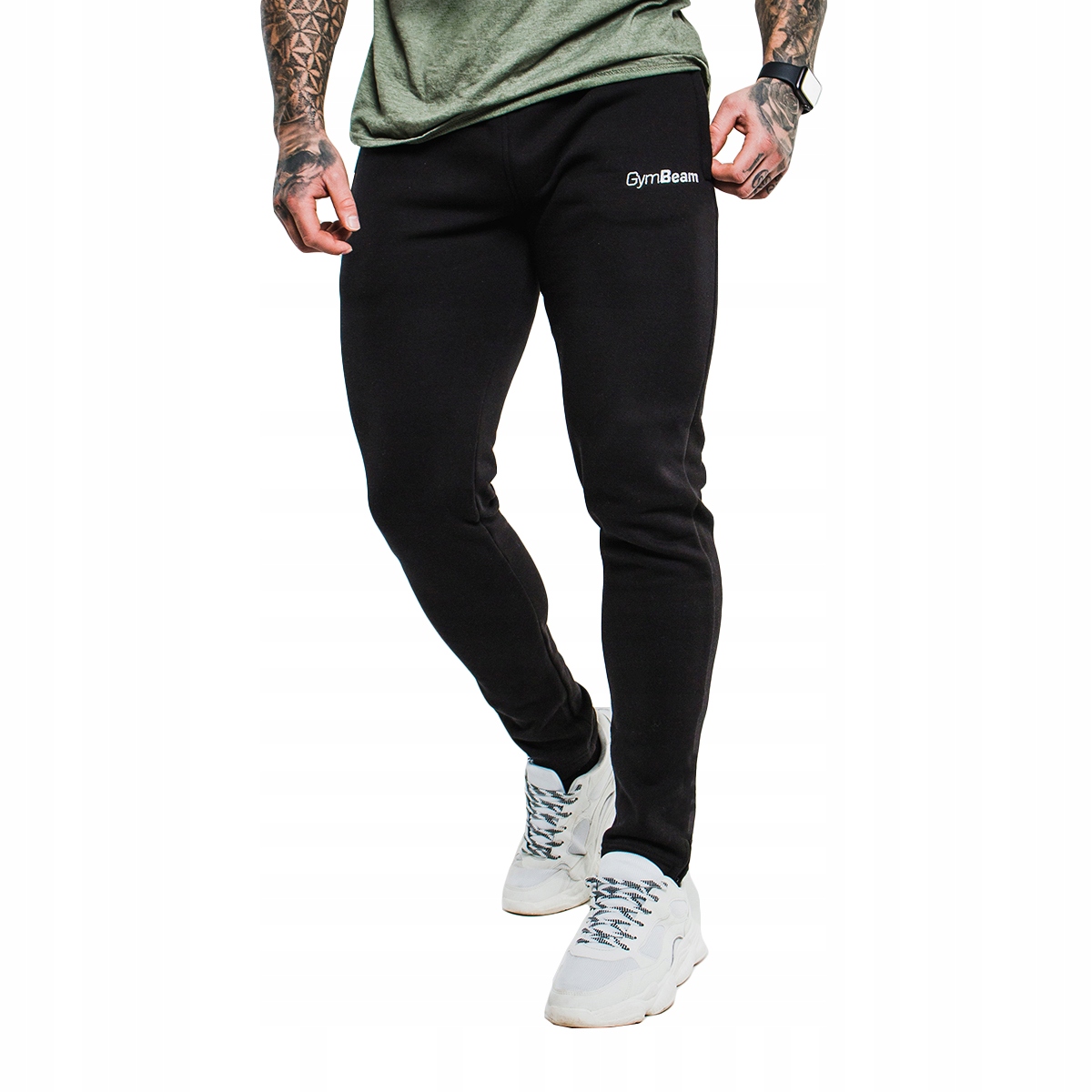 

Dresy sportowe spodnie trening czarne GymBeam XL