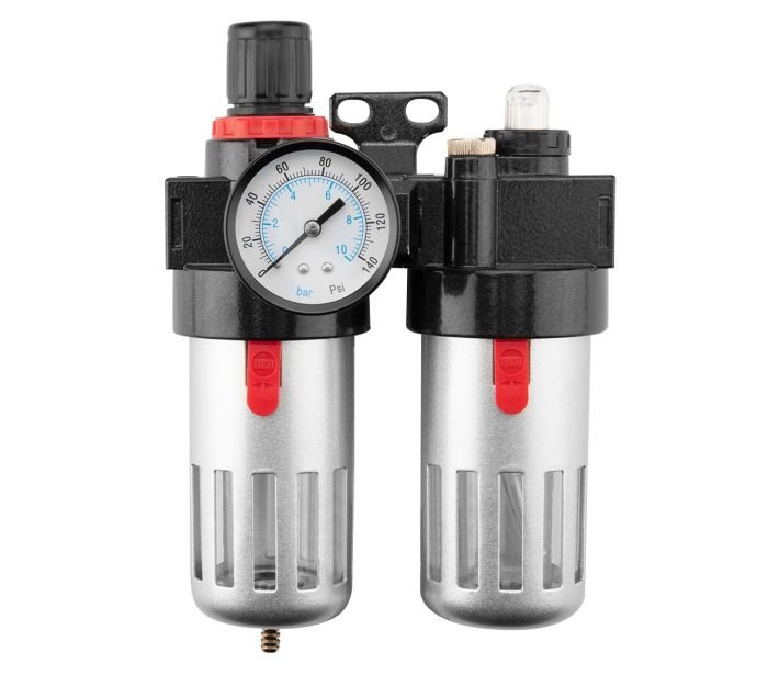 Zestaw do uzdatniania powietrza filtr naolejacz i reduktor 1/2 cala 14-734