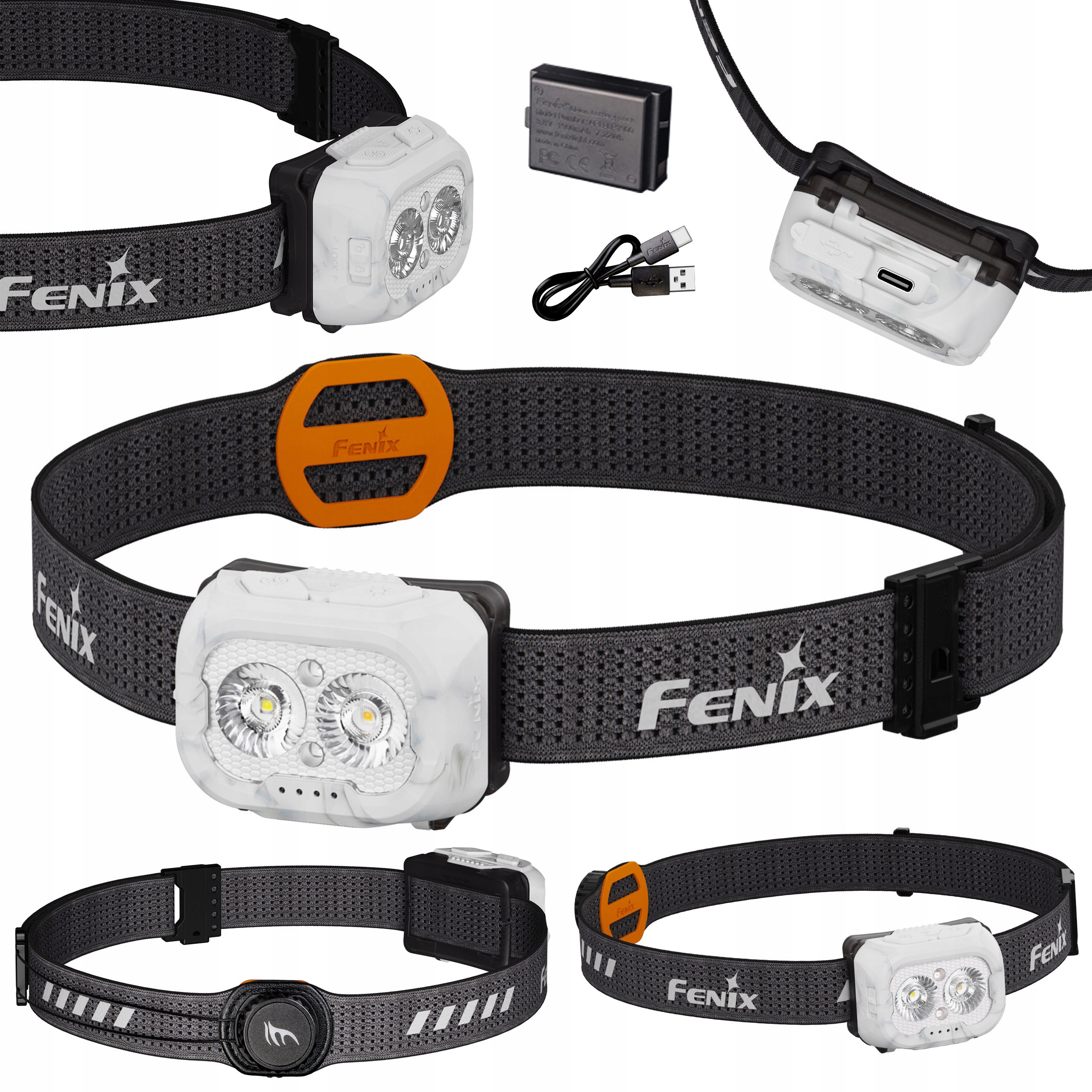 Latarka Czołowa Fenix HL18R-T V2.0 Biała 800 lm Usb-c