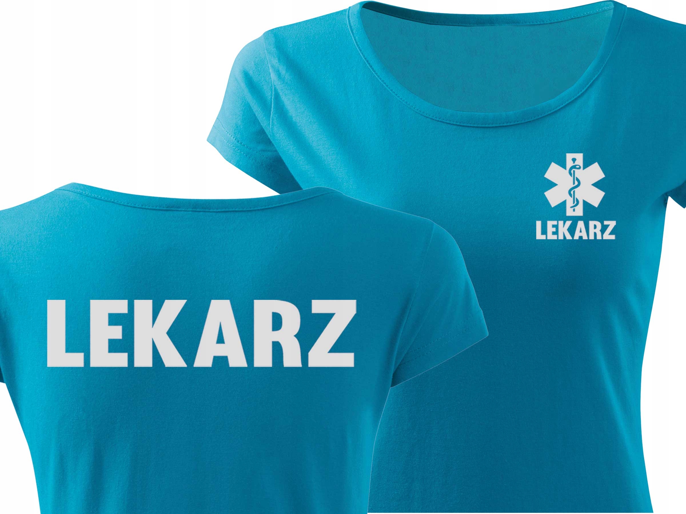 

Damski T-shirt Odblaskowy wz. Lekarz 100% Bawełna