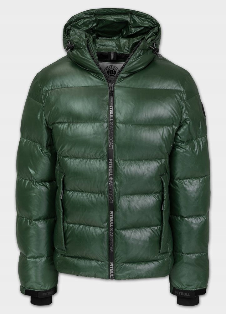 Pánská Zimní bunda s kapucí Pitbull Pepperwood, prošívaná, teplá, Rip-Stop