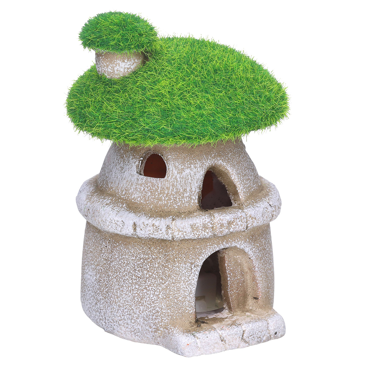 LAMPION LED FIGURKA OGRODOWA DOMEK GRZYBEK CERAMICZNY MECH NA TARAS BALKON Producent inna