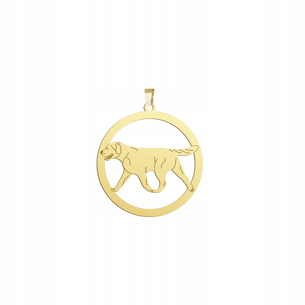 Zlatý přívěsek s labradorským retrívrem 925 Dárek Žena Šperky Gravírování