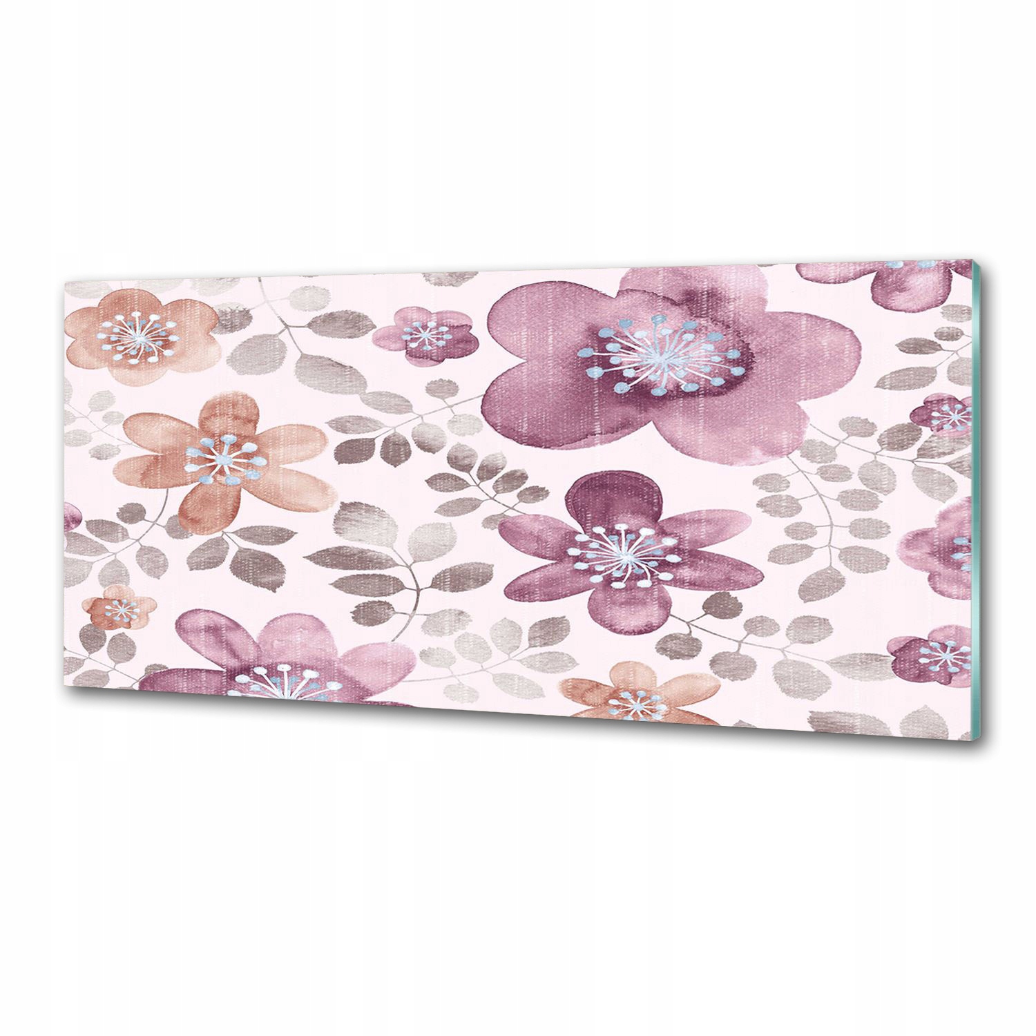 Panel do kuchyne Kvetinový vzor 125 x 50 cm Lepidlo