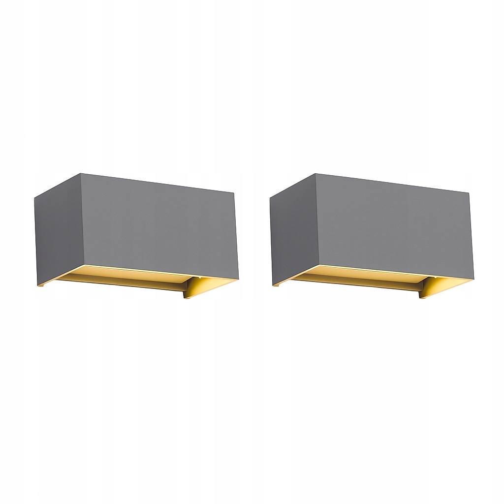 Led žárovky Kingwen 20 W 3000 K IP65 šedé, sada 2 ks