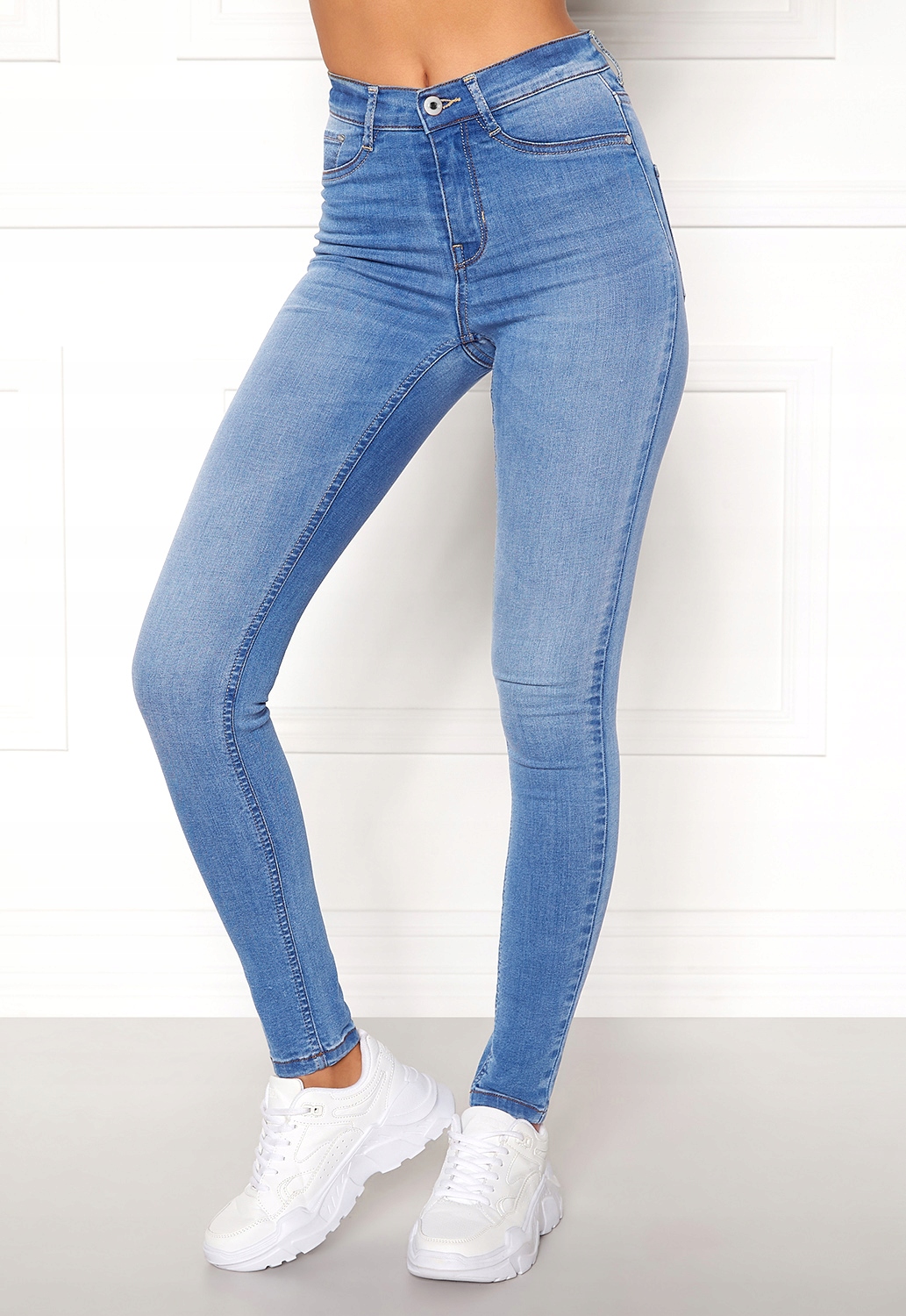 SPODNIE MODELUJĄCE KLASYCZNE JEANSOWE DUŻE ROZMIARY ELASTYCZNE JEANSY Rozmiar 4XS