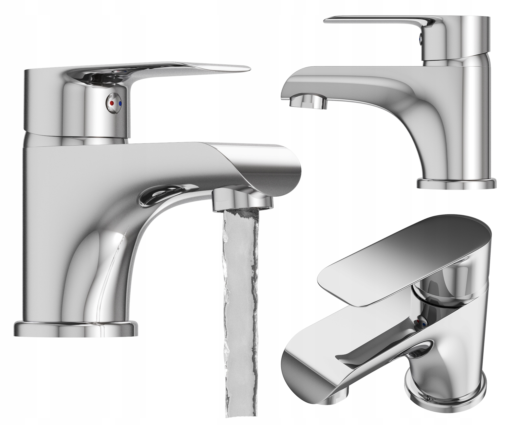 Umyvadlová baterie páková nízká stojánková chromová baterie Vito