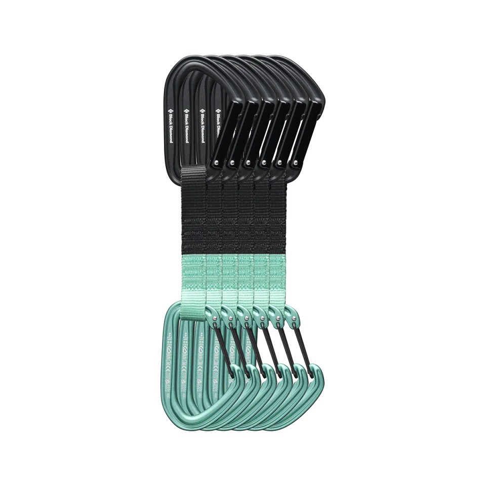 Sada expresek Black Diamond Hotforge Hybrid Quickpack 12cm clean green