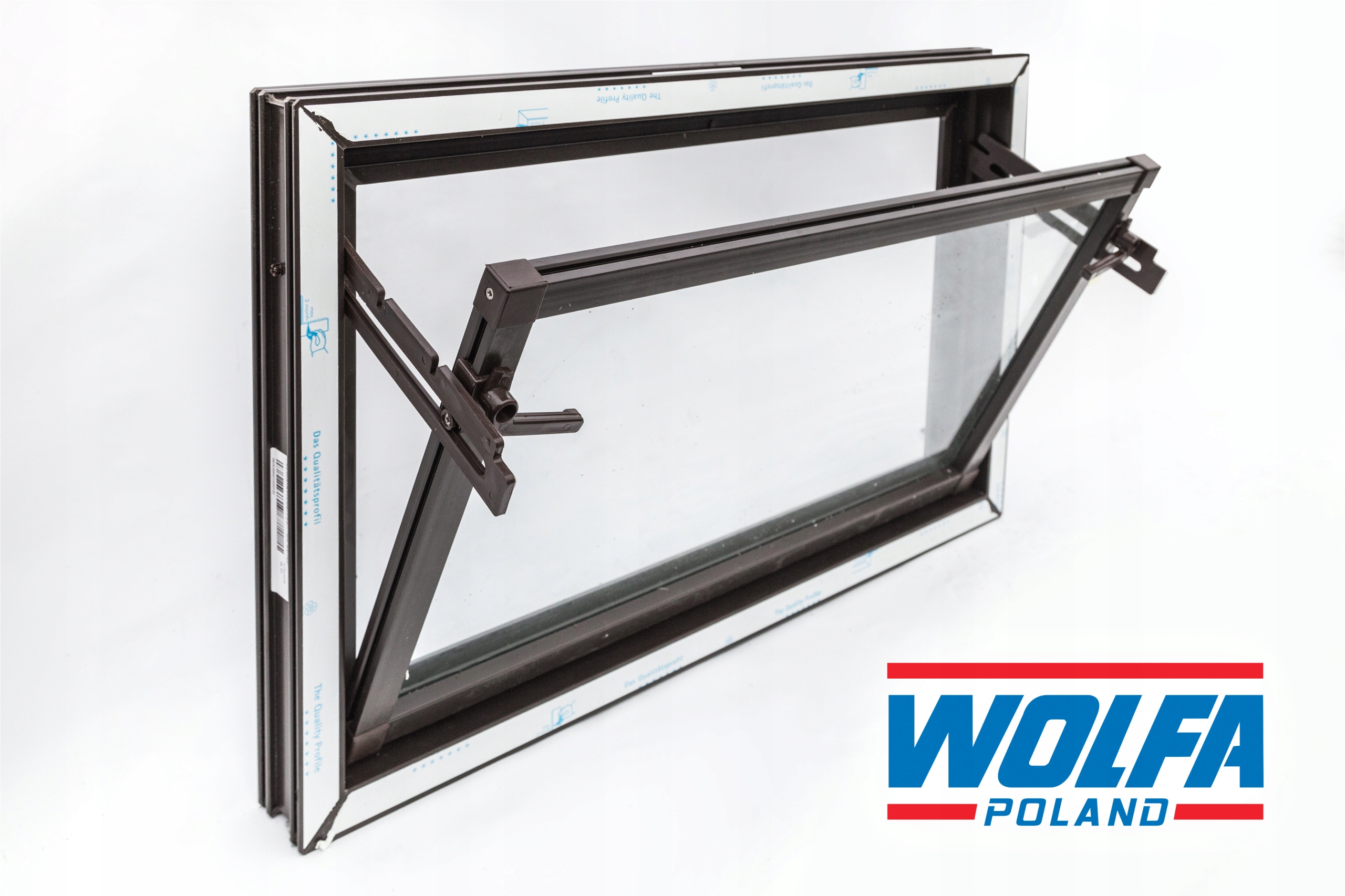 OKNO GOSPODARCZE WIELOFUNKCYJNE VEKA 70x50 BRĄZ