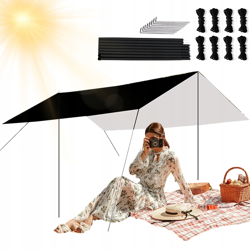 Tarp Plachta Voděodolná Termo 3X3 M Sluneční Plachta