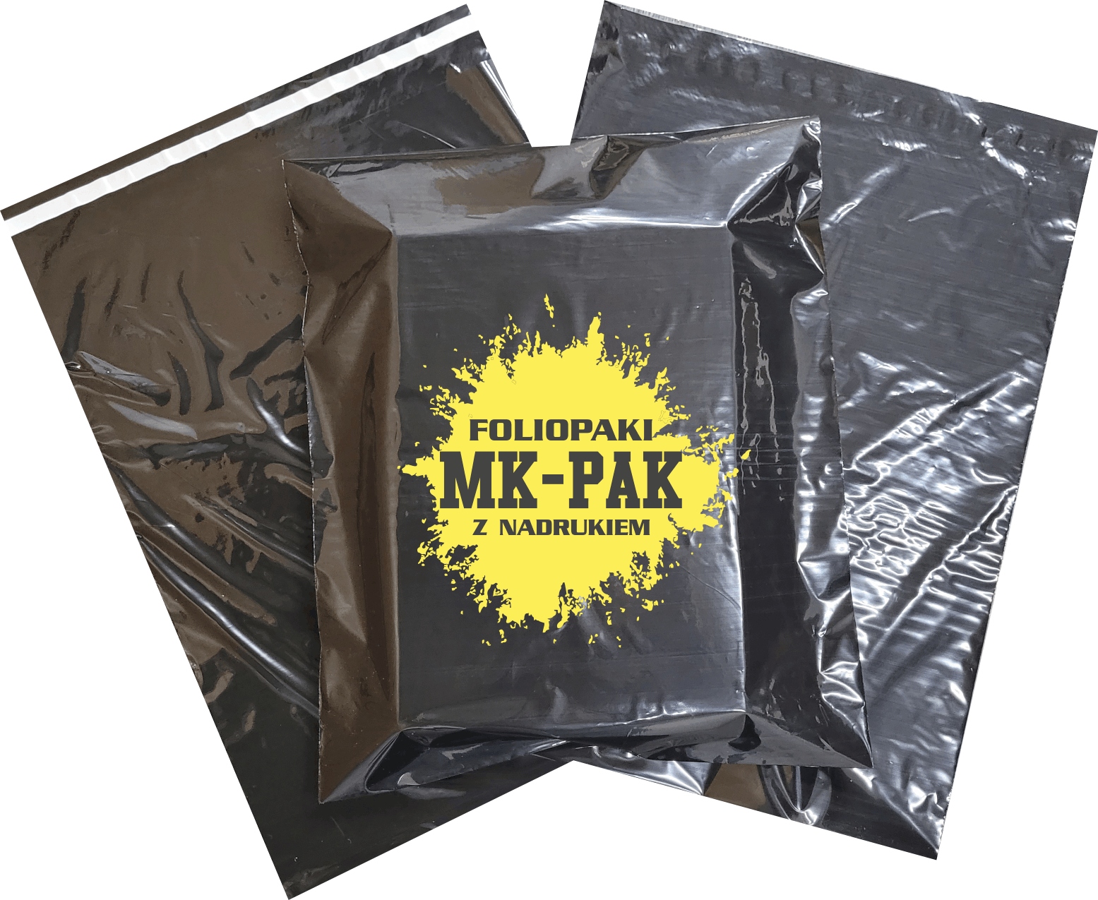 FOLIOPAKI/KOPERTY KURIERSKIE LOGO 40X50 100 CZARNY FOLIOPAK Marka inny