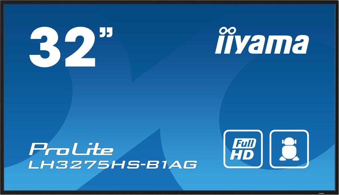 32" iiyama LH3275HS-B1AG: Ips, Fhd, Android, 24/ 7 LH3275HS-B1AG