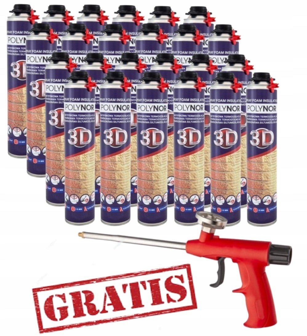 Polynor 3D termoizolacja piana natryskowa pianka pur Ocieplenie