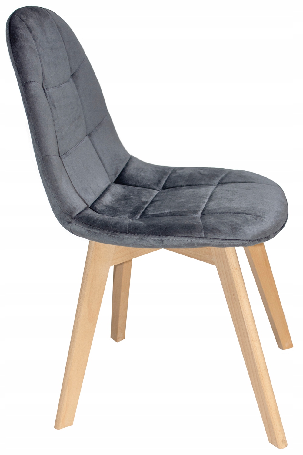 KRZESŁO skandynawskie TAPICEROWANE pikowane COLIN kuchni salon jadalni JUMI Wysokość siedziska 45 cm