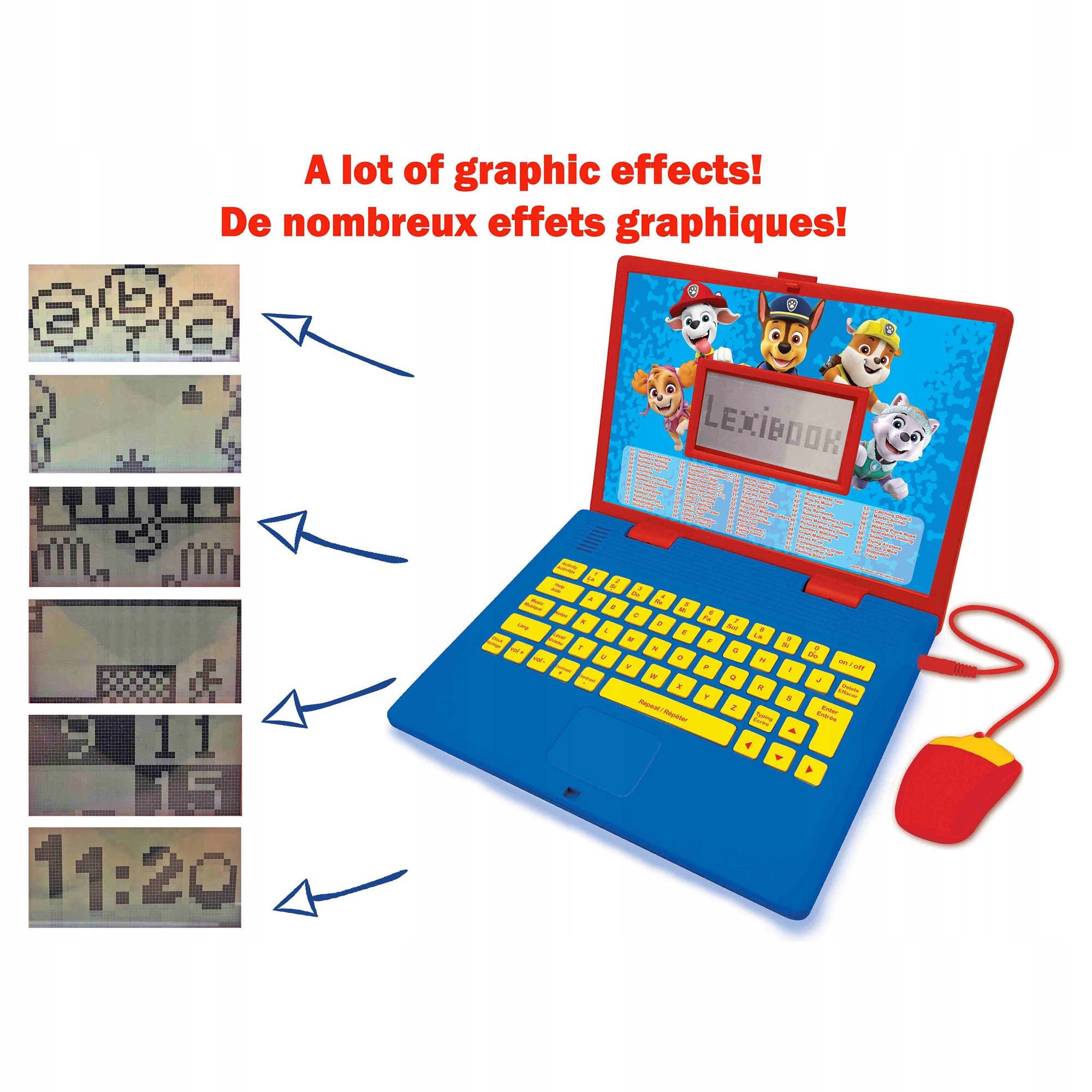 Lexibook Notebook edukacyjny polsko-angielski Psi Patrol Materiał plastik