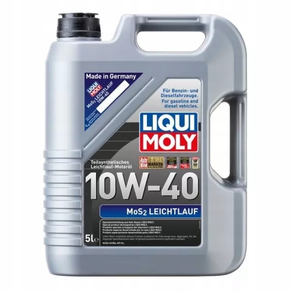 LIQUI MOLY MOS2 LEICHTLAUF SUPER 10W40 7L Specyfikacja jakościowa ACEA A3/B4 API CF API SL
