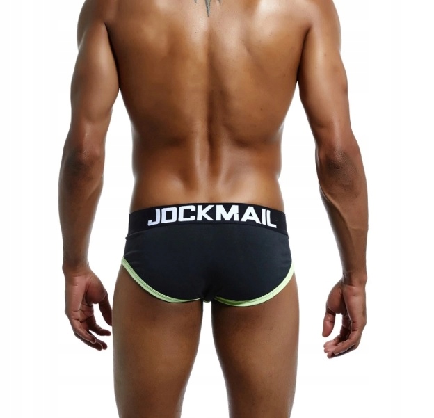 JOCKMAIL Slipy Męskie PUSH UP Black 3Lines L Rozmiar L