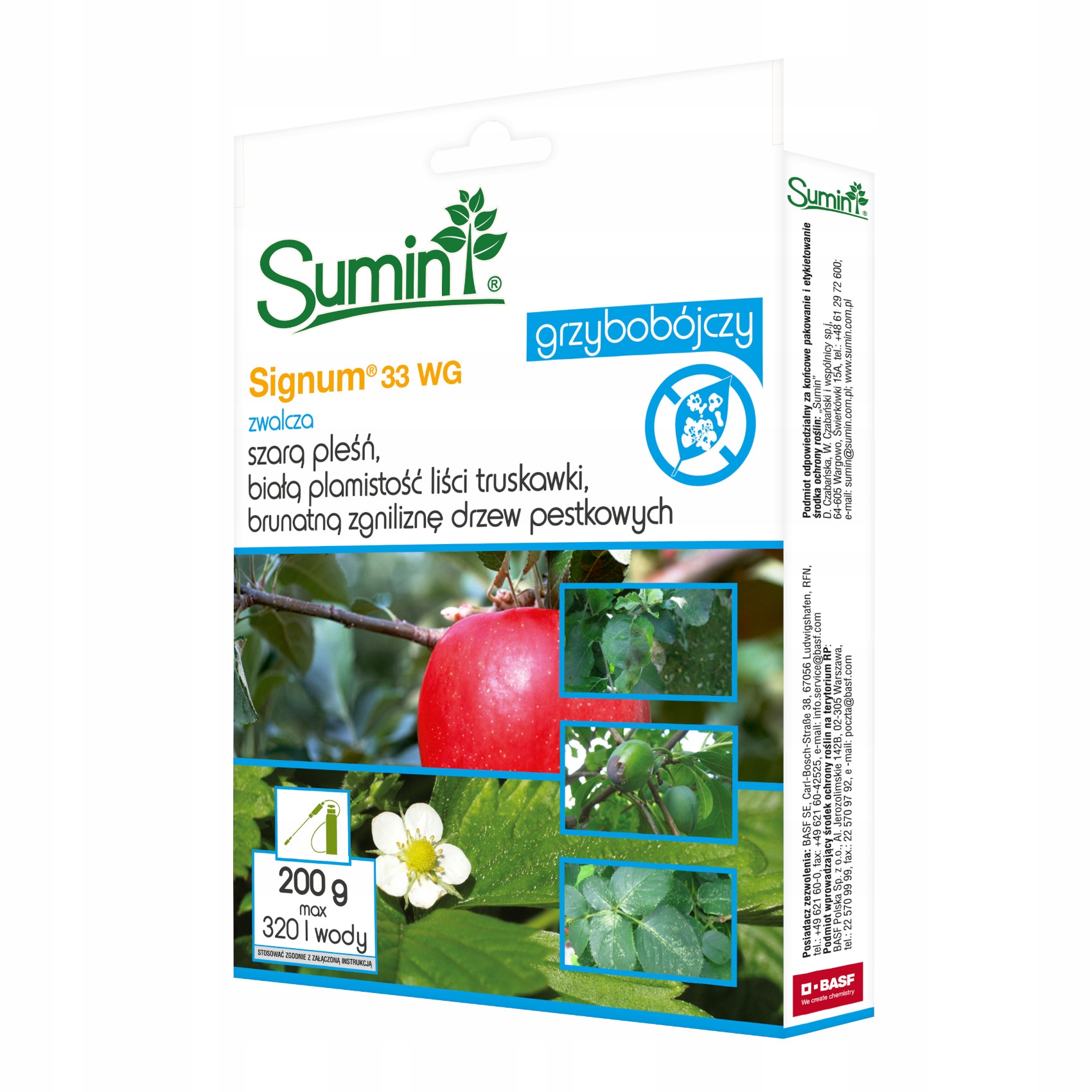 Signum 33WG Sumin choroby grzybowe warzywa rośliny sadownicze ozdobne 200g