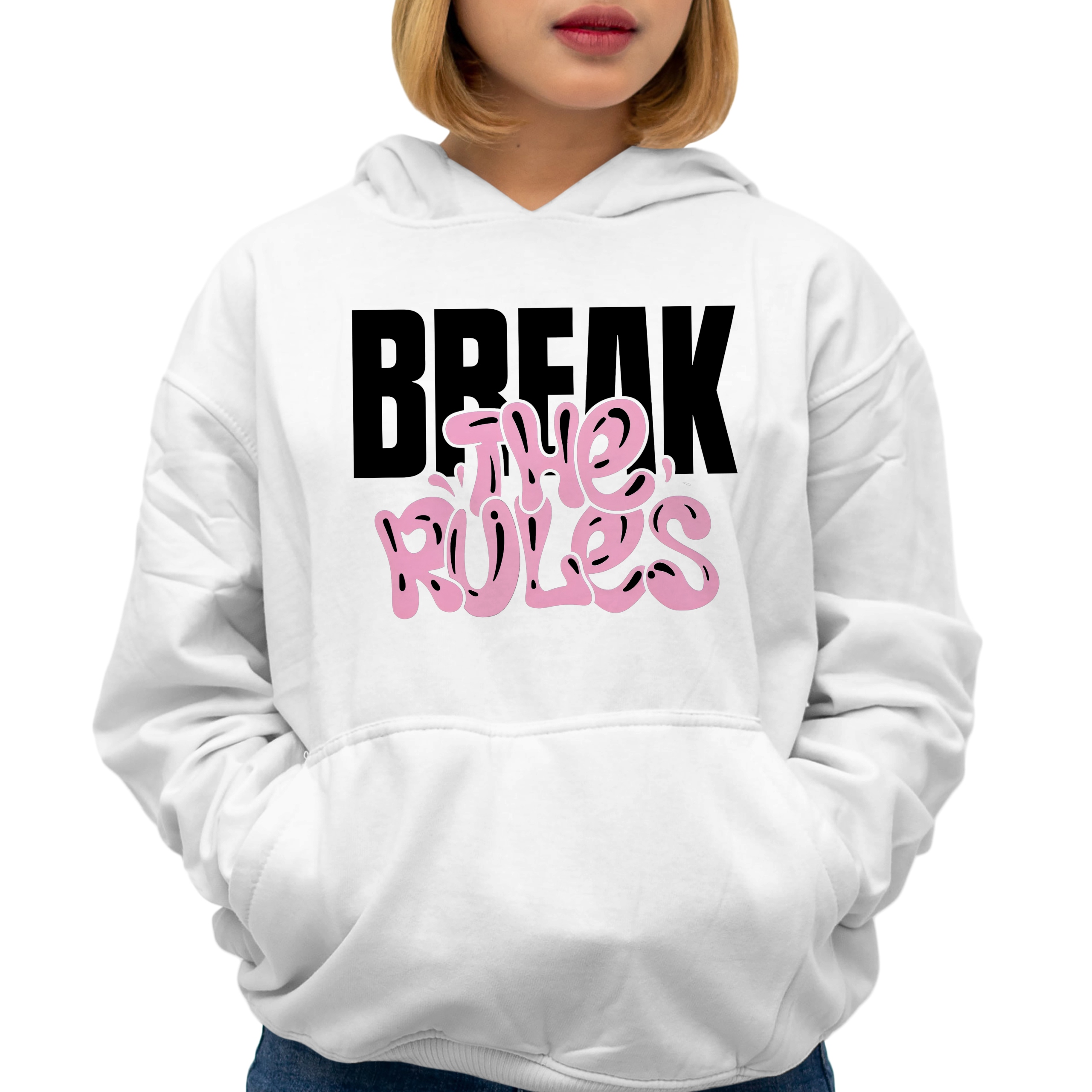 Mikina Break The Rules Zábavné vzory jako Dárek Velikost S