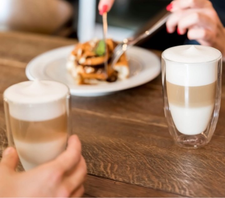 VIALLI SZKLANKI KUBKI TERMICZNE FILIŻANKI DO KAWY LATTE DRINKÓW 350 ML 6szt Rodzaj szklanki do kawy i herbaty