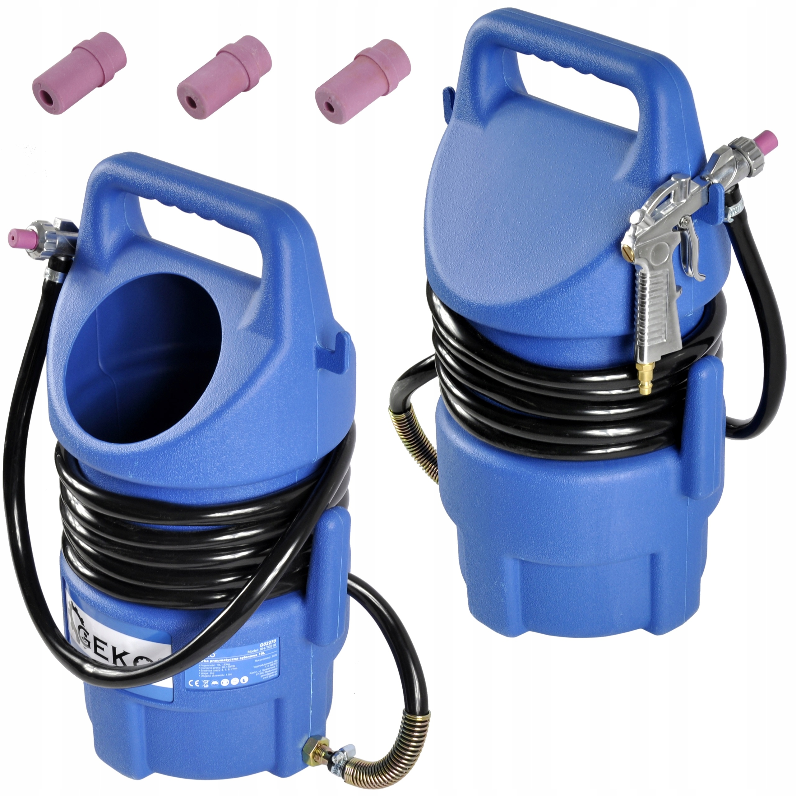 PIASKARKA SYFONOWA 10L PISTOLET DO PIASKOWANIA