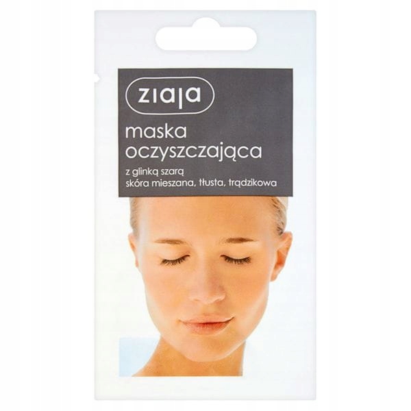 ZIAJA MASKA OCZYSZCZ 7 ML Z GLINKĄ SZARĄ